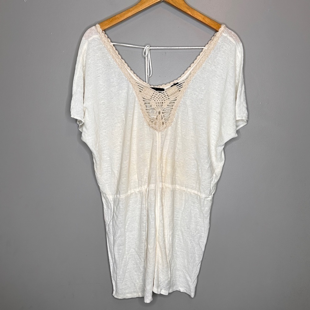 Moda international linen lightweight blouse